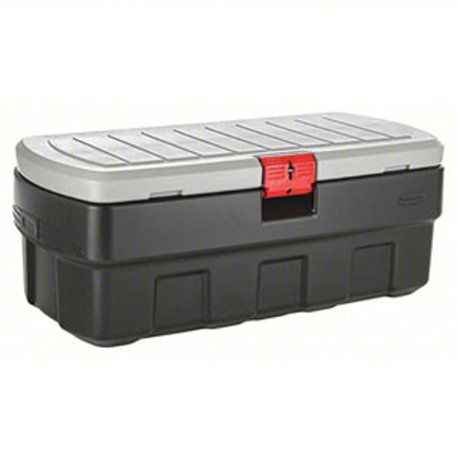 Picture of ATTACHED LID CONTAINER- BLACK/RED- 20 1/2 INH X 43 3/4 INL