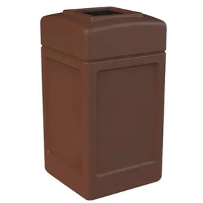 Picture of 42 GAL. SQUARE WASTE CONTAINER- BROWN
