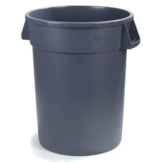 Picture of 32 GAL. ROUND TRASH CAN GRAY