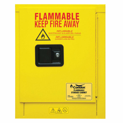 Picture of 4 GAL FLAMMABLE CABINET- MANUAL SAFETY CABINET DOOR TYPE- 22 1/8 IN HEIGHT- 17 3/8 IN WIDTH