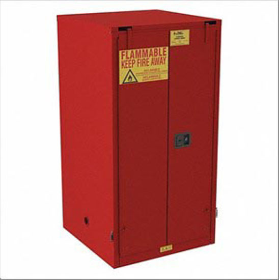 Picture of 60 GAL FLAMMABLE CABINET- SELF-CLOSING SAFETY CABINET DOOR TYPE- 66 3/8 IN HEIGHT- 34 IN WIDTH