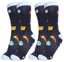 Picture of 2-PAIR MENS NOVELTY CREW SOCKS - OUTER S