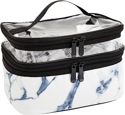 Picture of WHITE MARBLE MAKEUP TRAVEL CASE