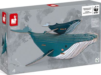 Picture of JANOD CHILDRENS 3D WHALE PUZZLE