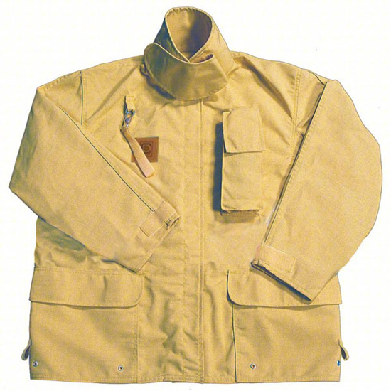 Picture of FIRE-DEX WILDLAND COAT- 2XL- TAN- 54 IN FITS CHEST SIZE- 32 IN LG- ZIPPER/HOOK-AND-LOOP- NOMEX(R)