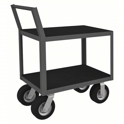 Picture of APPROVED VENDOR LOW-PROFILE INSTRUMENT CART WITH FLUSH METAL SHELVES- 1-200 LB LOAD CAPACITY