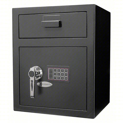 Picture of BARSKA CASH DEPOSITORY SAFE- BLACK- 51 LB NET WT- 2.3 CU FT CAPACITY- NOT SPECIFIED- 2 DOORS