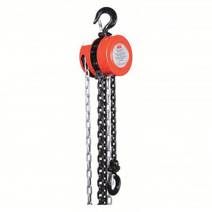 Picture of DAYTON MANUAL CHAIN HOIST- HOOK MOUNTED - NO TROLLEY- 1-000 LB LIFTING CAPACITY- 10 FT LIFT LG