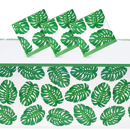 Picture of 3 PACK TROPICAL LEAVES TABLECLOTH