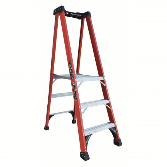 Picture of LOUISVILLE PLATFORM STEPLADDER- 5 FT 8 IN LADDER HT- 2 FT 10 IN PLATFORM HT- 375 LB