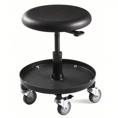 Picture of BEVCO ROUND STOOL- 20 1/2 IN OVERALL HT- PNEUMATIC LEVER- 15 1/2 IN MIN TO 20 1/2 IN MAX- BLACK