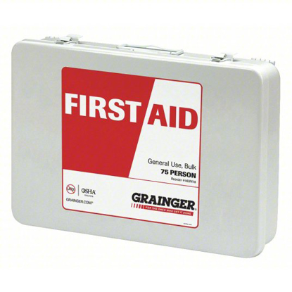 Picture of APPROVED VENDOR FIRST AID KIT- INDUSTRIAL- 75 PEOPLE SERVED PER KIT- ANSI STD NOT ANSI COMPLIANT