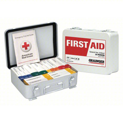 Picture of APPROVED VENDOR FIRST AID KIT- INDUSTRIAL- 25 PEOPLE SERVED PER KIT- UNITIZED- 84 COMPONENTS