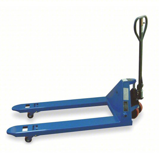 Picture of APPROVED VENDOR PALLET JACK- 4-400 LB LOAD CAPACITY- 48 IN X 6 1/4 IN- 27 IN- 14 3/8 IN