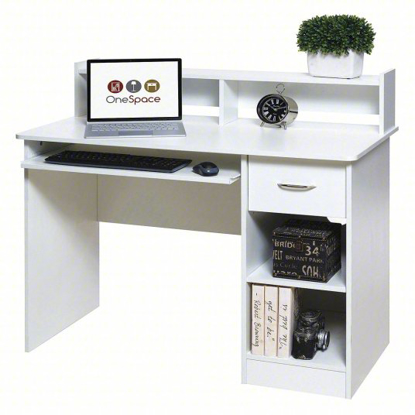 Picture of COMPUTER DESK-PULL-OUT KEYBOARD-WHITE