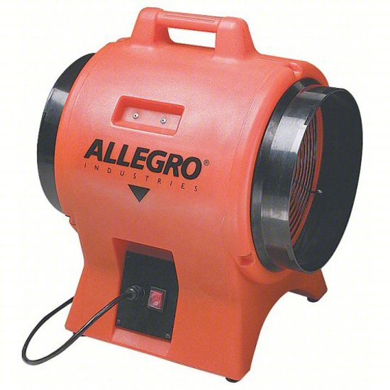 Picture of ALLEGRO CONFINED SPACE FAN- 115 V AC- 12 IN DUCT DIA- 1 HP HORSEPOWER- 3-400 RPM BLOWER/FAN SPEED