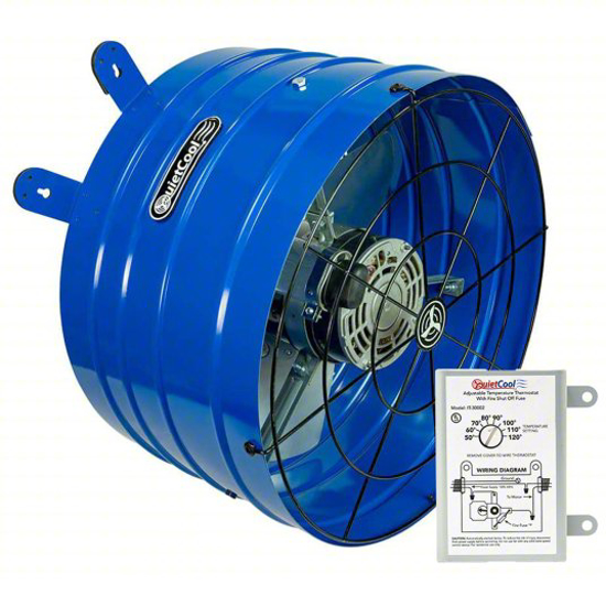 Picture of ATTIC EXHAUST FAN- GABLE MOUNT- ELECTRIC MOTOR- MAX. 3-000 SQ FT ATTIC- 1-947 CFM MAX.- THERMOSTAT