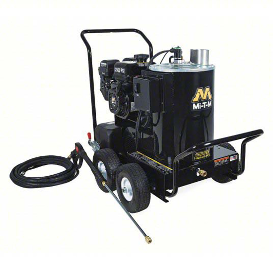 Picture of MI-T-M PRESSURE WASHER- 2-500 PSI OP PRESSURE- HOT- 7 HP HP- 2.5 GPM PRESSURE WASHER FLOW RATE