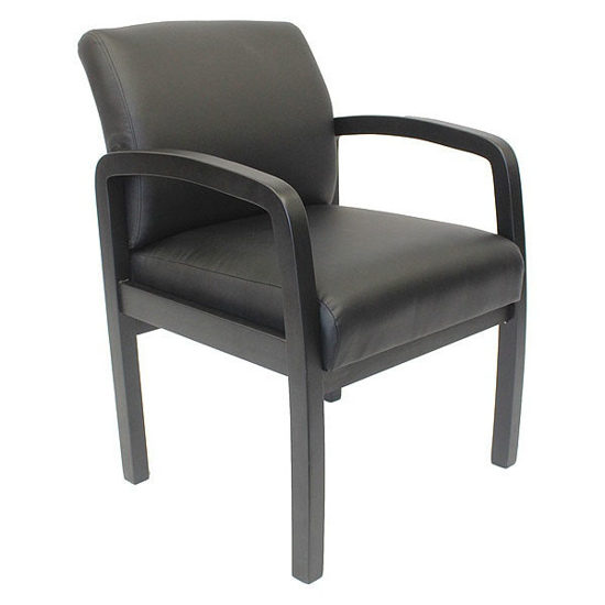 Picture of BLACK VINYL GUEST CHAIR