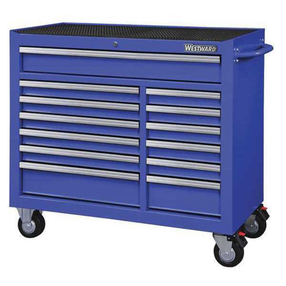 Picture of ROLLING CABINET-  13 DRAWERS-  BLUE