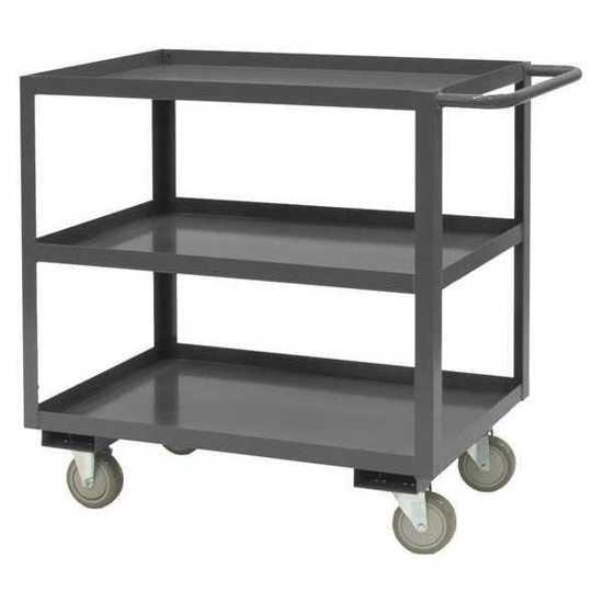 Picture of STEEL UTILITY CART 3 SHELVES 1200LB. LOAD CAP.