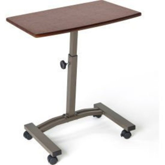 Picture of HEIGHT ADJUSTABLE MOBILE LAPTOP DESK CART-  WALNUT