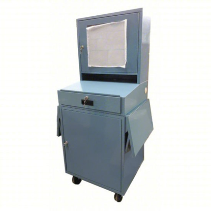 Picture of APPROVED VENDOR MOBILE COMPUTER CABINET- FOR DESKTOP COMPUTER TYPE- MOBILE- 1 DRAWERS- 1 SHELVES
