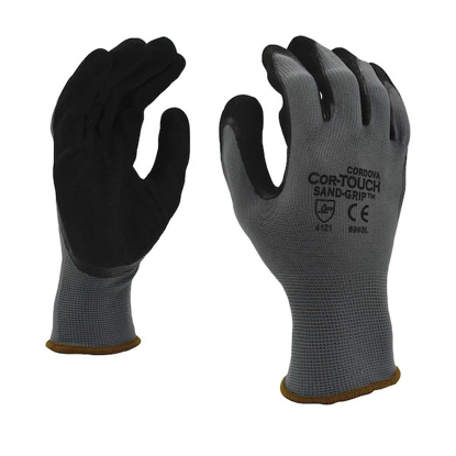 Picture of 13-GAUGE NITRILE PALM GLOVES, 12 PK
