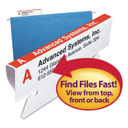 Picture of HANGING FOLDER TABS AND LABELS REFILL, 100/PK