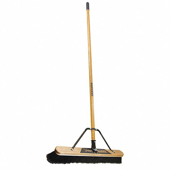 Picture of PUSH BROOM-HEAD AND HANDLE-24IN-BLACK