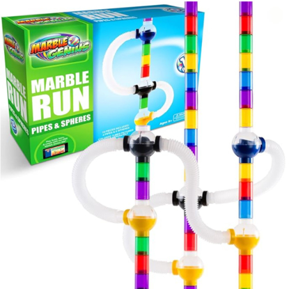 Picture of 10 Pc Marble Run Pipes & Spheres Add-on Set