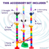 Picture of 10 Pc Marble Run Pipes & Spheres Add-on Set