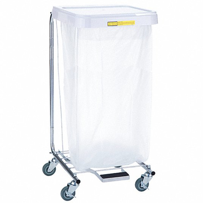 Picture of 1-COMPARTMENT HAMPER CART- 30 LB CAPACITY- 18 1/2 IN L X 17 3/4 IN W X 35 IN H