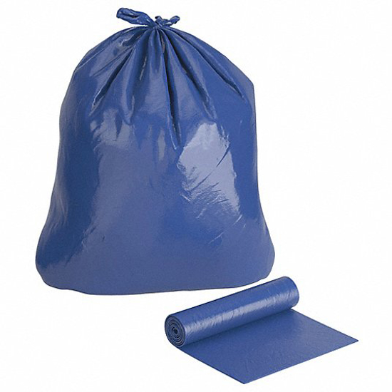 Picture of BIOHAZARD BAGS- 33 GAL- LLDPE- BLUE- NO LEGEND- PK 100