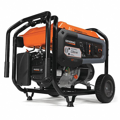 Picture of GENERAC PORTABLE GENERATOR- GASOLINE- 6-500 W- 8-125 W- 120/240V AC- 54.2/27.1- RECOIL- 10.5 HR- EPA