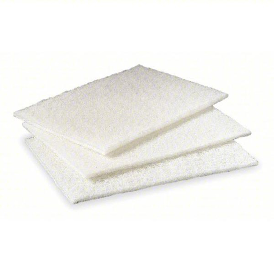 Picture of 6 IN X 9 IN NYLON SCOURING PAD- WHITE- 60PK