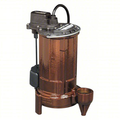 Picture of SUMP/EFFLUENT PUMP- HP 1/2- 115V AC- CONTINUOUS- INTERMITTENT DUTY CYCLE- MAX. HEAD 37.0 FT