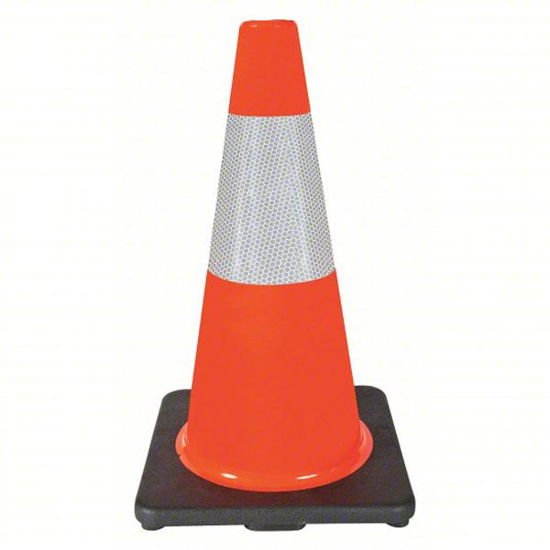 Picture of TRAFFIC CONE- 18 IN CONE HEIGHT- ORANGE- PVC