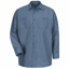 Picture of RED KAP MENS LS POST BLUE POPLIN WORK SHIRT,3XL