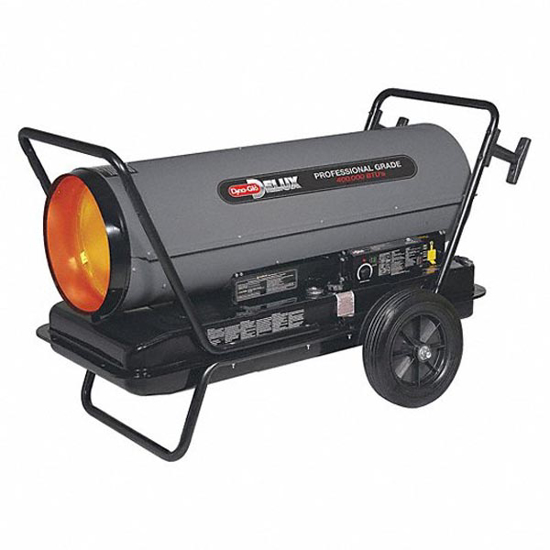 Picture of DYNA-GLO PORTABLE OIL AND KEROSENE TORPEDO HEATER- WHEELED MOUNTED- 8-500 SQ FT HEATING AREA