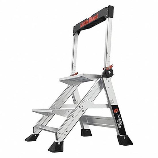 Picture of LITTLE GIANT FOLDING STEP- 2 STEPS- 18 IN TOP STEP HT- 21 1/2 IN BOTTOM WD- 375 LB LOAD CAPACITY