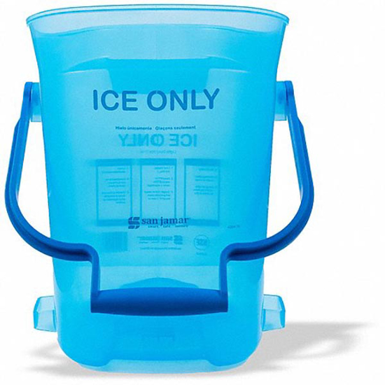 Picture of ICE TOTE- 25 LB CAPACITY- BLUE- PLASTIC- 13 1/4 IN OVERALL DP- 16 IN OVERALL HT