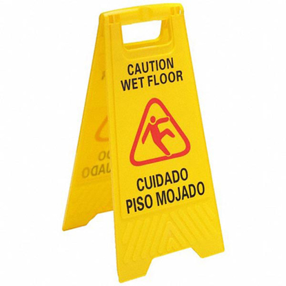 Picture of FLOOR SAFETY SIGN- POLYPROPYLENE- 24 5/8 IN X 10 3/4 IN X 1 1/2 IN NOMINAL SIGN SIZE