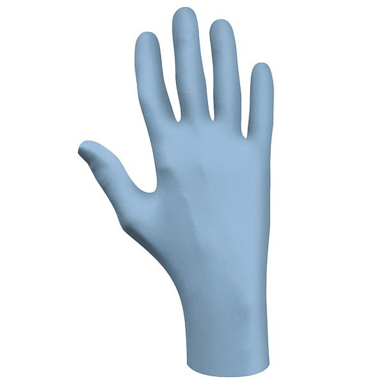 Picture of NITRILE DISPOSABLE GLOVES, BLUE, M(8), 200 PK