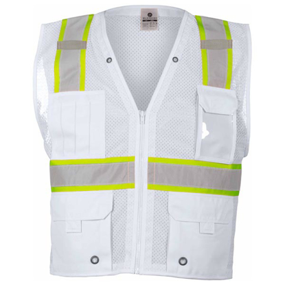Picture of L-XL WHT HI-VISIBILITY MULTI POCKET VEST