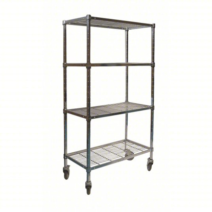 Picture of WIRE SHELVING CART