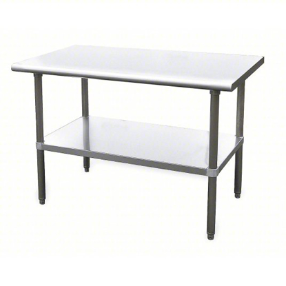 Picture of WORK TABLE: FIXED HT, STAINLESS STEEL