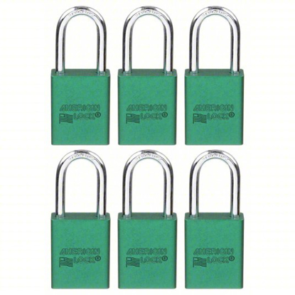 Picture of LOCKOUT PADLOCK, GREEN, PK/6