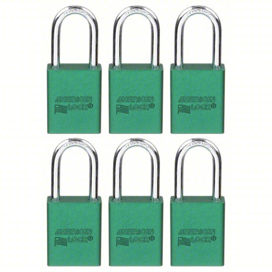 Picture of LOCKOUT PADLOCK, GREEN, PK/6