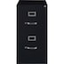 Picture of VERTICAL FILE CABINET: 2 DRAWER, STEEL, BLACK